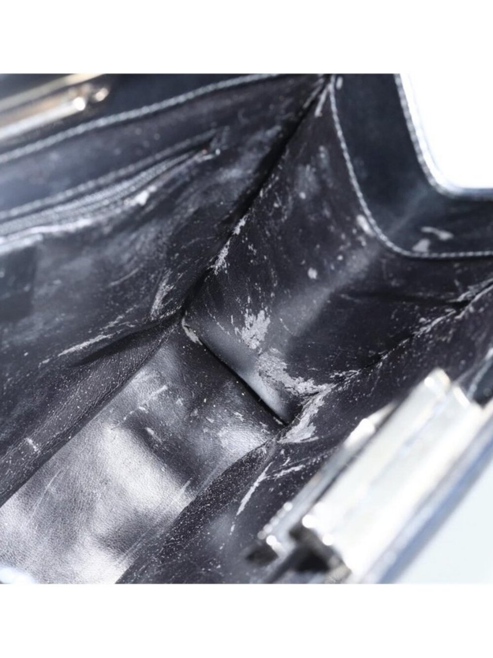 Authentic GUCCI Shoulder Bag Leather Black Silver 001 3043 - Picture 15 of 16